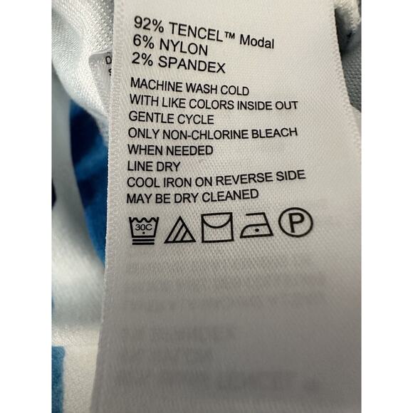 Tommy Bahama Darcy Zanzebra Sheath Dress Blue And White Size Small/P FLAW - Picture 8 of 10